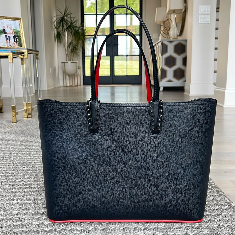 Christian Louboutin Cabata large tote, black grain leather 🖤